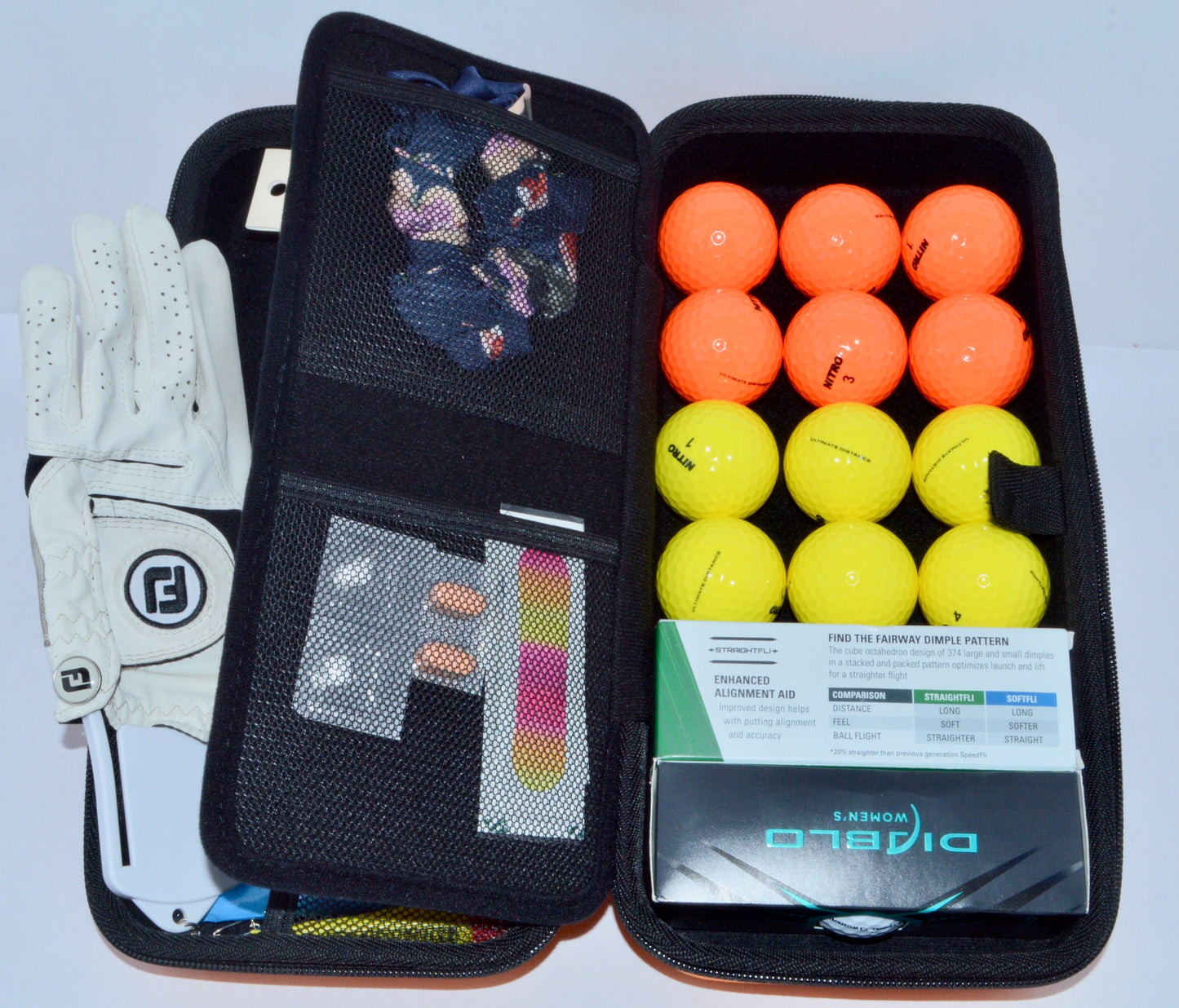 Ladies Golf Accessories Case - Yellow